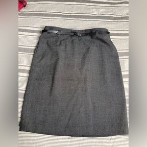 Gray pencil skirt